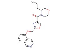 5-({4-[(3-propylmorpholin-4-yl)carbonyl]-1,3-oxazol-2-yl}methoxy)isoquinoline