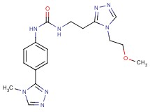 N-{2-[4-(2-methoxyethyl)-4H-1,2,4-triazol-3-yl]ethyl}-N'-[4-(4-methyl-4H-1,2,4-triazol-3-yl)phenyl]urea
