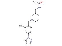 N-({1-[2-methyl-4-(1H-pyrazol-1-yl)benzyl]piperidin-3-yl}methyl)acetamide
