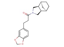 (1R*,2R*,6S*,7S*)-4-[3-(1,3-benzodioxol-5-yl)propanoyl]-4-azatricyclo[5.2.1.0~2,6~]decane