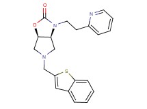 (3aS*,6aR*)-5-(1-benzothien-2-ylmethyl)-3-[2-(2-pyridinyl)ethyl]hexahydro-2H-pyrrolo[3,4-d][1,3]oxazol-2-one