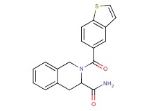 2-(1-benzothien-5-ylcarbonyl)-1,2,3,4-tetrahydro-3-isoquinolinecarboxamide