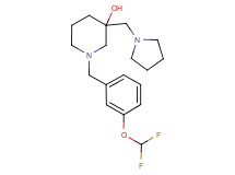 1-[3-(difluoromethoxy)benzyl]-3-(pyrrolidin-1-ylmethyl)piperidin-3-ol