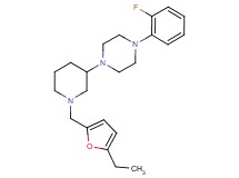 1-{1-[(5-ethyl-2-furyl)methyl]-3-piperidinyl}-4-(2-fluorophenyl)piperazine