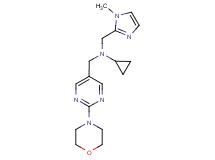 N-[(1-methyl-1H-imidazol-2-yl)methyl]-N-[(2-morpholin-4-ylpyrimidin-5-yl)methyl]cyclopropanamine