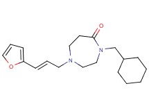 4-(cyclohexylmethyl)-1-[(2E)-3-(2-furyl)-2-propen-1-yl]-1,4-diazepan-5-one