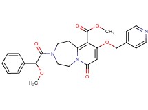 methyl 3-[methoxy(phenyl)acetyl]-7-oxo-9-(4-pyridinylmethoxy)-1,2,3,4,5,7-hexahydropyrido[1,2-d][1,4]diazepine-10-carboxylate