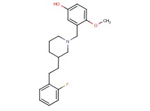 3-({3-[2-(2-fluorophenyl)ethyl]-1-piperidinyl}methyl)-4-methoxyphenol