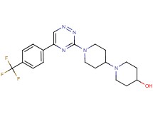 1'-{5-[4-(trifluoromethyl)phenyl]-1,2,4-triazin-3-yl}-1,4'-bipiperidin-4-ol
