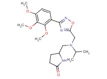 5-[(isopropyl{[3-(2,3,4-trimethoxyphenyl)-1,2,4-oxadiazol-5-yl]methyl}amino)methyl]-2-pyrrolidinone