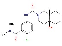 (4aS*,8aS*)-N-{4-chloro-3-[(dimethylamino)carbonyl]phenyl}-4a-hydroxyoctahydroisoquinoline-2(1H)-carboxamide