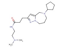 3-(5-cyclopentyl-5,6,7,8-tetrahydro-4H-pyrazolo[1,5-a][1,4]diazepin-2-yl)-N-[2-(dimethylamino)ethyl]propanamide