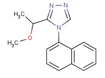3-(1-methoxyethyl)-4-(1-naphthyl)-4H-1,2,4-triazole
