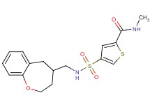 N-methyl-4-{[(2,3,4,5-tetrahydro-1-benzoxepin-4-ylmethyl)amino]sulfonyl}thiophene-2-carboxamide