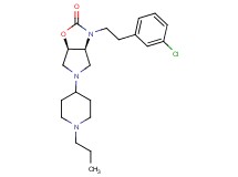 (3aS*,6aR*)-3-[2-(3-chlorophenyl)ethyl]-5-(1-propyl-4-piperidinyl)hexahydro-2H-pyrrolo[3,4-d][1,3]oxazol-2-one
