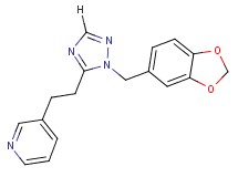 3-{2-[1-(1,3-benzodioxol-5-ylmethyl)-1H-1,2,4-triazol-5-yl]ethyl}pyridine