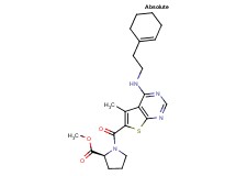 methyl 1-[(4-{[2-(1-cyclohexen-1-yl)ethyl]amino}-5-methylthieno[2,3-d]pyrimidin-6-yl)carbonyl]-L-prolinate