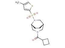 (1S*,5R*)-3-(cyclobutylcarbonyl)-6-[(4-methyl-2-thienyl)sulfonyl]-3,6-diazabicyclo[3.2.2]nonane
