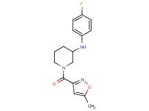 N-(4-fluorophenyl)-1-[(5-methyl-3-isoxazolyl)carbonyl]-3-piperidinamine