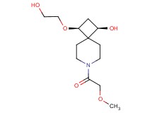 (1R*,3S*)-3-(2-hydroxyethoxy)-7-(methoxyacetyl)-7-azaspiro[3.5]nonan-1-ol