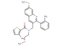 N-(2-methoxyethyl)-3-methyl-N-{[2-(2-methylphenyl)-7-(methylthio)-3-quinolinyl]methyl}-2-thiophenecarboxamide