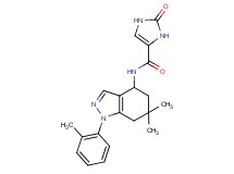 N-[6,6-dimethyl-1-(2-methylphenyl)-4,5,6,7-tetrahydro-1H-indazol-4-yl]-2-oxo-2,3-dihydro-1H-imidazole-4-carboxamide