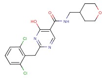 2-(2,6-dichlorobenzyl)-4-hydroxy-N-(tetrahydro-2H-pyran-4-ylmethyl)pyrimidine-5-carboxamide