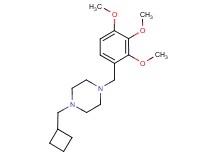 1-(cyclobutylmethyl)-4-(2,3,4-trimethoxybenzyl)piperazine trifluoroacetate