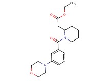 ethyl {1-[3-(4-morpholinyl)benzoyl]-2-piperidinyl}acetate