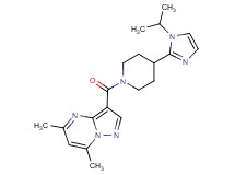 3-{[4-(1-isopropyl-1H-imidazol-2-yl)-1-piperidinyl]carbonyl}-5,7-dimethylpyrazolo[1,5-a]pyrimidine