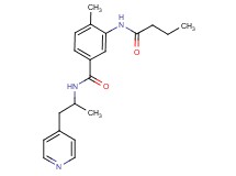 3-(butyrylamino)-4-methyl-N-(1-methyl-2-pyridin-4-ylethyl)benzamide