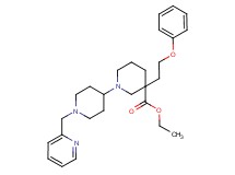 ethyl 3-(2-phenoxyethyl)-1'-(2-pyridinylmethyl)-1,4'-bipiperidine-3-carboxylate