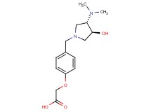 (4-{[(3S*,4S*)-3-(dimethylamino)-4-hydroxypyrrolidin-1-yl]methyl}phenoxy)acetic acid