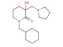 1-(cyclohexylmethyl)-3-hydroxy-3-(1-pyrrolidinylmethyl)-2-piperidinone