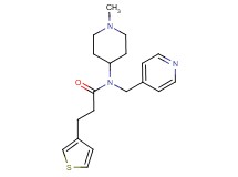 N-(1-methyl-4-piperidinyl)-N-(4-pyridinylmethyl)-3-(3-thienyl)propanamide