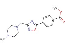methyl 4-{3-[(4-methylpiperazin-1-yl)methyl]-1,2,4-oxadiazol-5-yl}benzoate