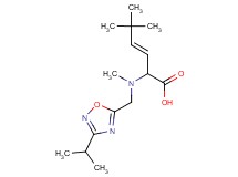(3E)-2-[[(3-isopropyl-1,2,4-oxadiazol-5-yl)methyl](methyl)amino]-5,5-dimethylhex-3-enoic acid