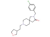 2-(4-chlorobenzyl)-8-[2-(tetrahydro-3-furanyl)ethyl]-2,8-diazaspiro[4.5]decan-3-one