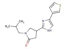 1-isobutyl-4-[4-(3-thienyl)-1H-imidazol-2-yl]-2-pyrrolidinone