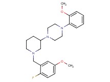 1-[1-(2-fluoro-5-methoxybenzyl)-3-piperidinyl]-4-(2-methoxyphenyl)piperazine