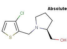 {(2S)-1-[(3-chloro-2-thienyl)methyl]-2-pyrrolidinyl}methanol trifluoroacetate (salt)