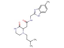 N-[(5-methyl-1H-benzimidazol-2-yl)methyl]-2-[1-(3-methylbutyl)-3-oxo-2-piperazinyl]acetamide