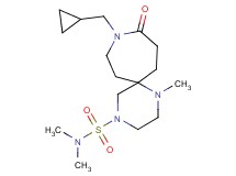 9-(cyclopropylmethyl)-N,N,1-trimethyl-10-oxo-1,4,9-triazaspiro[5.6]dodecane-4-sulfonamide