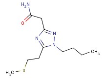 2-{1-butyl-5-[2-(methylthio)ethyl]-1H-1,2,4-triazol-3-yl}acetamide