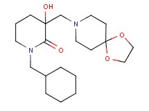 1-(cyclohexylmethyl)-3-(1,4-dioxa-8-azaspiro[4.5]dec-8-ylmethyl)-3-hydroxy-2-piperidinone