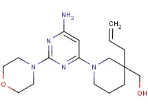 {3-allyl-1-[6-amino-2-(4-morpholinyl)-4-pyrimidinyl]-3-piperidinyl}methanol