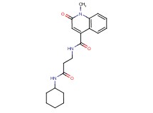 N-[3-(cyclohexylamino)-3-oxopropyl]-1-methyl-2-oxo-1,2-dihydroquinoline-4-carboxamide