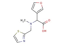 3-furyl[methyl(1,3-thiazol-2-ylmethyl)amino]acetic acid