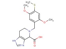 5-[2,5-dimethoxy-4-(methylthio)benzyl]-4,5,6,7-tetrahydro-1H-imidazo[4,5-c]pyridine-4-carboxylic acid