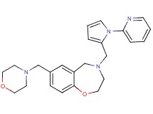 7-(4-morpholinylmethyl)-4-{[1-(2-pyridinyl)-1H-pyrrol-2-yl]methyl}-2,3,4,5-tetrahydro-1,4-benzoxazepine